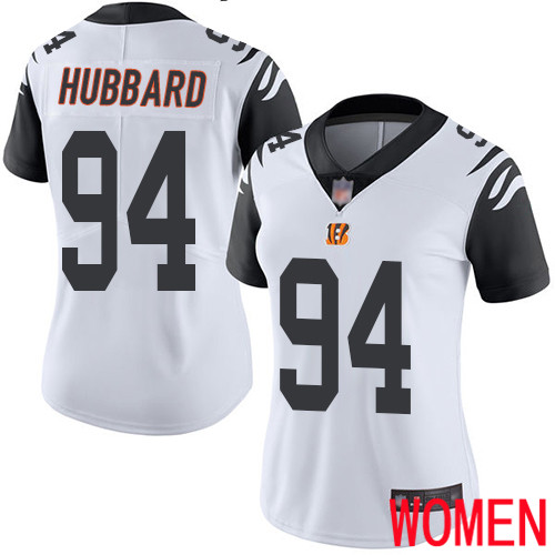 Cincinnati Bengals Limited White Women Sam Hubbard Jersey NFL Footballl #94 Rush Vapor Untouchable->women nfl jersey->Women Jersey